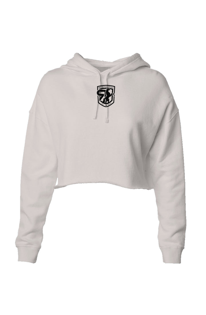 RK CROP HOODIE - WHITE