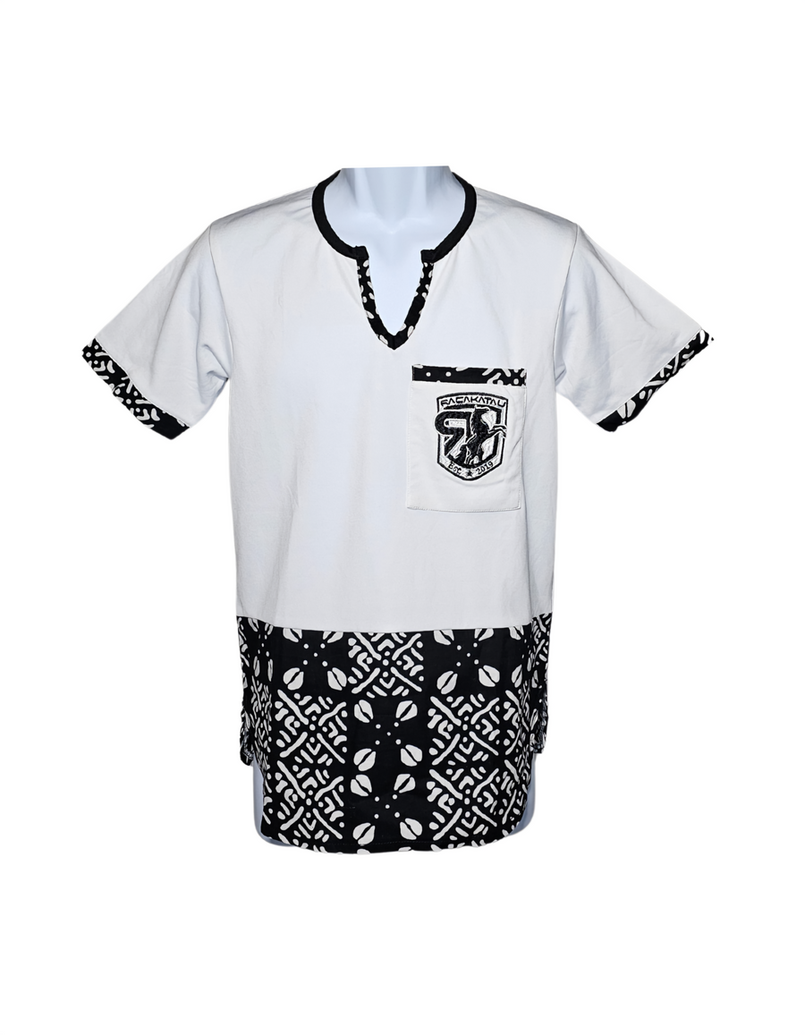 RAÇAKATAU RHYTHMS SHIRT - WHITE