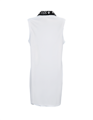 RAÇAKATAU RHYTHMS DRESS - WHITE