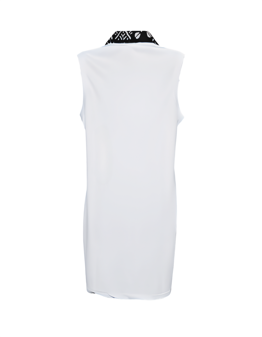 RAÇAKATAU RHYTHMS DRESS - WHITE