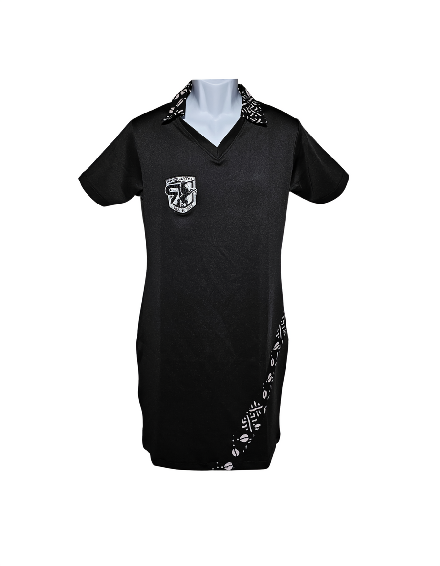 RAÇAKATAU RHYTHMS DRESS - BLACK