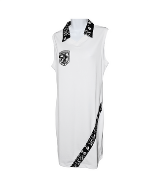 RAÇAKATAU RHYTHMS DRESS - WHITE